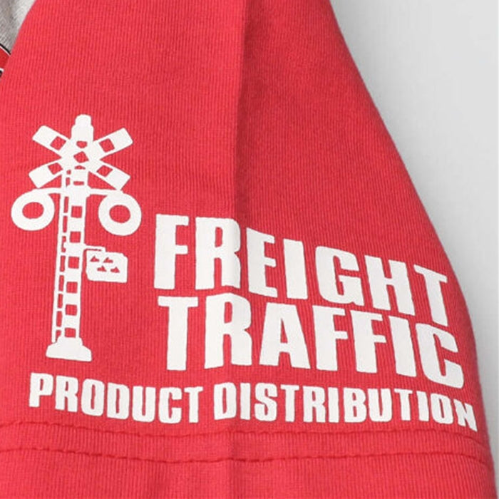 moujonjon JR freight train raglan short sleeve T-shirt