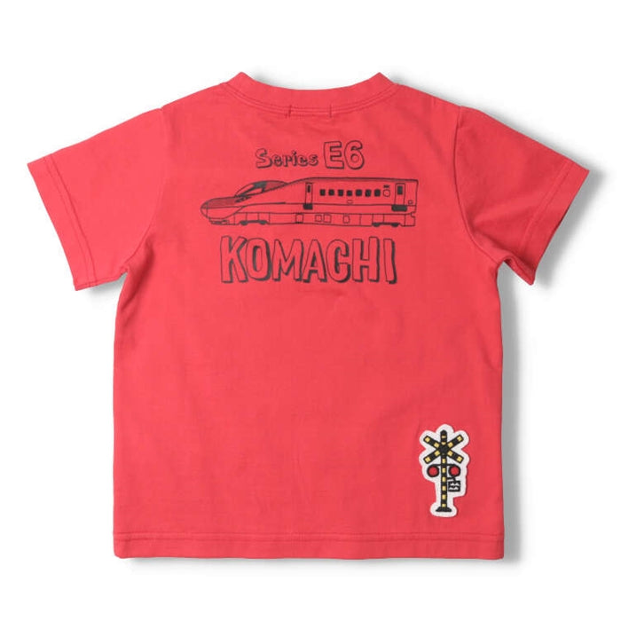 moujonjon 新幹線電車プリント半袖Tシャツ