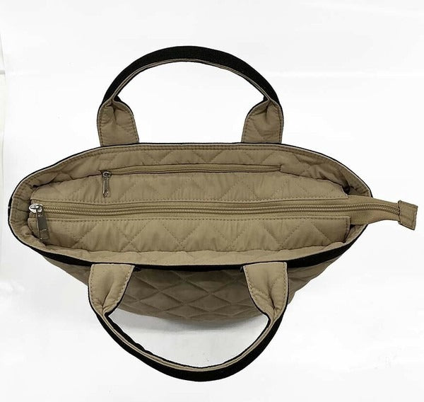 キルティングミニトートバッグ