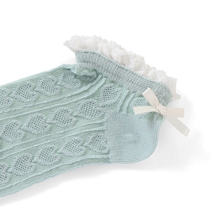 Ampersand lace design socks