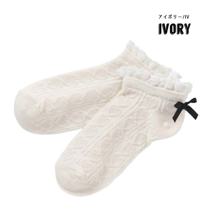 Ampersand lace design socks