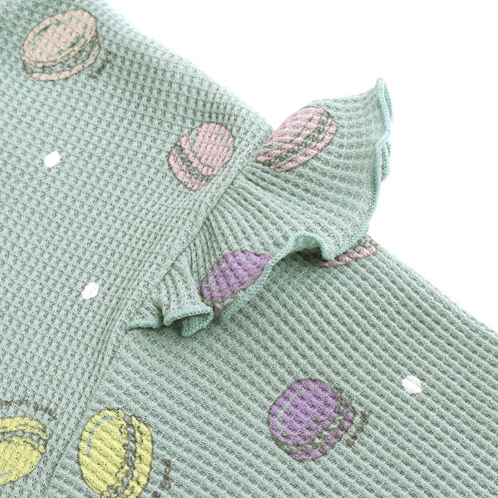 Ampersand Macaron Print Pajama Set