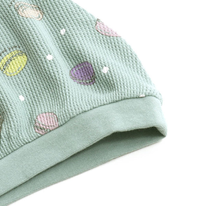 Ampersand Macaron Print Pajama Set