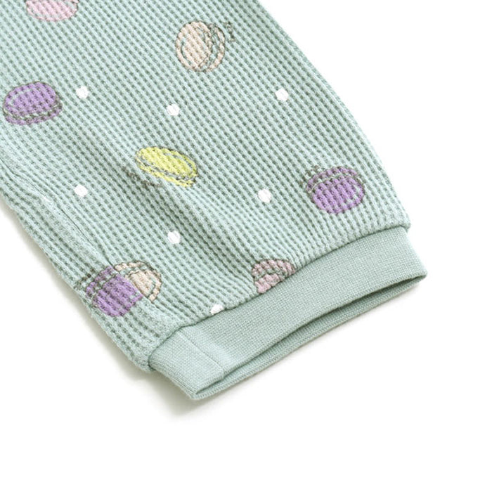 Ampersand Macaron Print Pajama Set