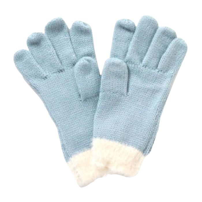 Ampersand matching knit gloves