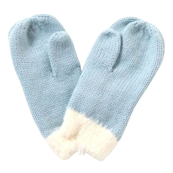 Ampersand matching knit gloves