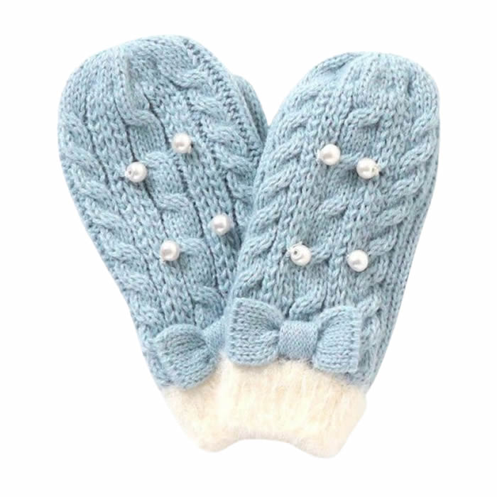 Ampersand matching knit gloves