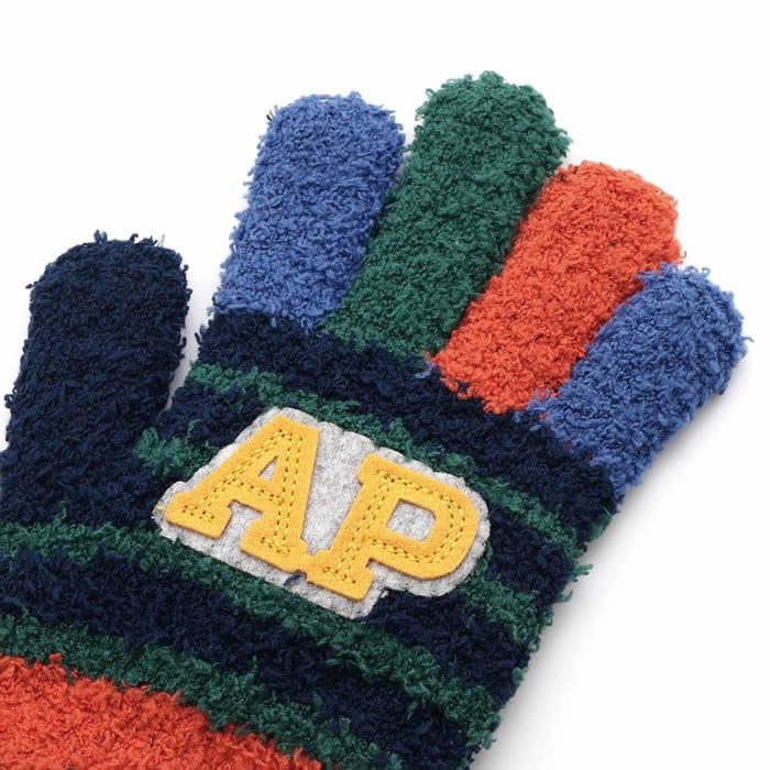 Ampersand Colorful Marshmallow Knit Gloves