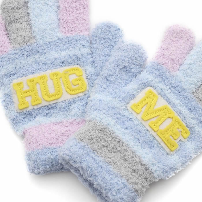 Ampersand Colorful Marshmallow Knit Gloves