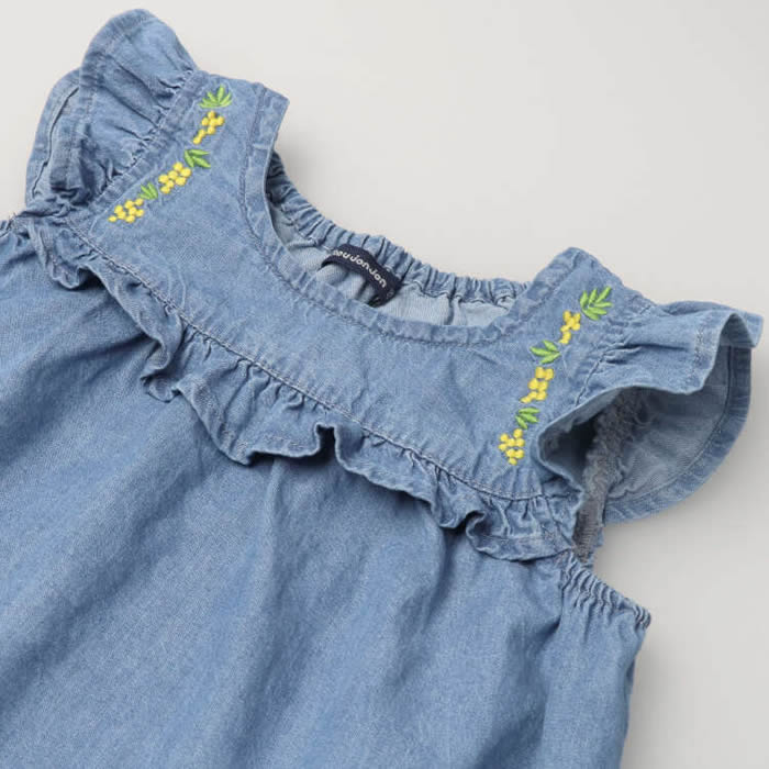 moujonjon Flower embroidered tunic vest