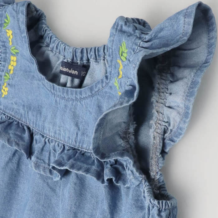 moujonjon Flower embroidered tunic vest