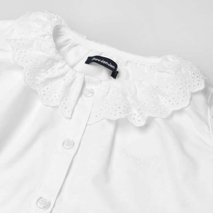 moujonjon Embroidered round-collar blouse