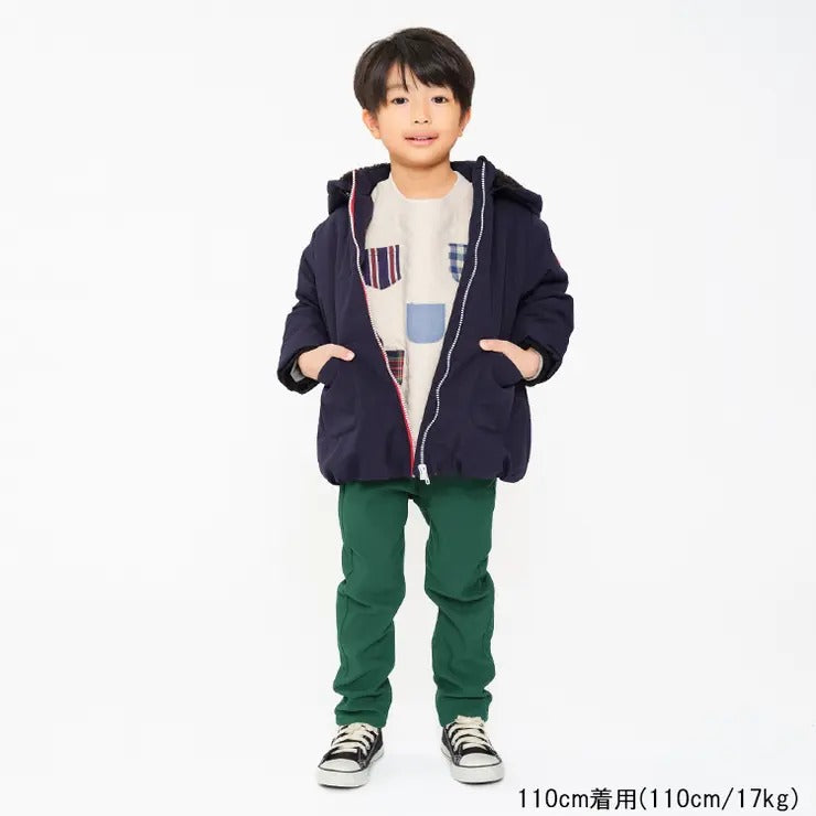 moujonjon 防風・撥水中綿入りフード付きジャケット