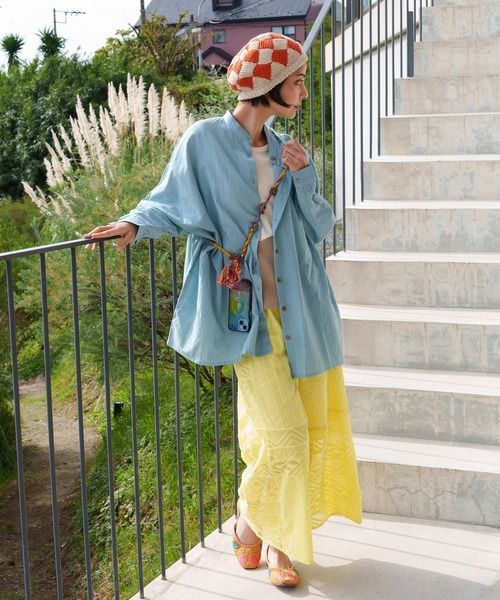 Amina/ids5127/レリーアパンツ/khaki チャイハネ CAYHANE