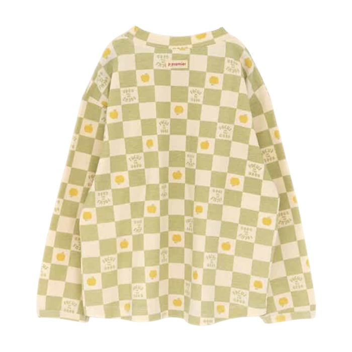 ヘビロテしたくなる総柄長袖ストレッチTシャツ