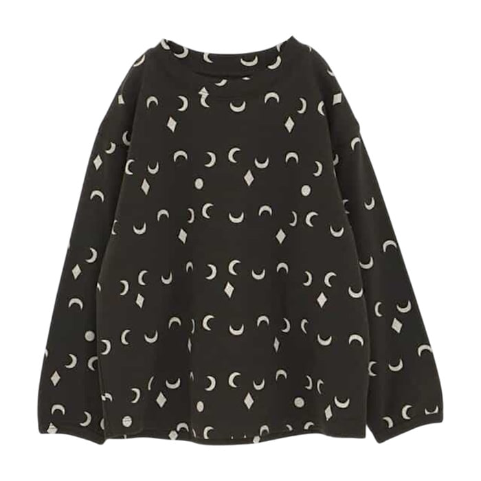 ヘビロテしたくなる総柄長袖ストレッチTシャツ