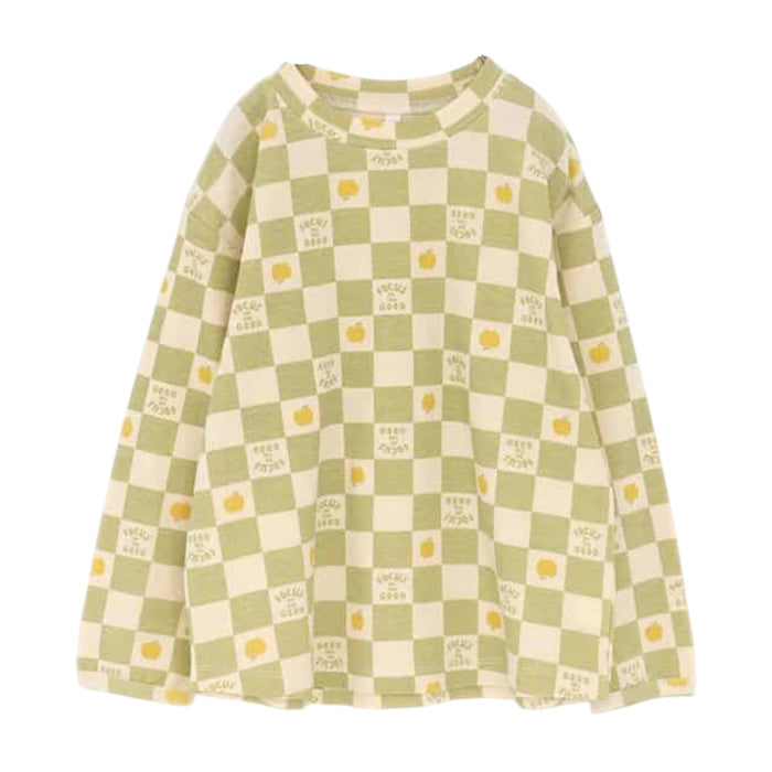 ヘビロテしたくなる総柄長袖ストレッチTシャツ
