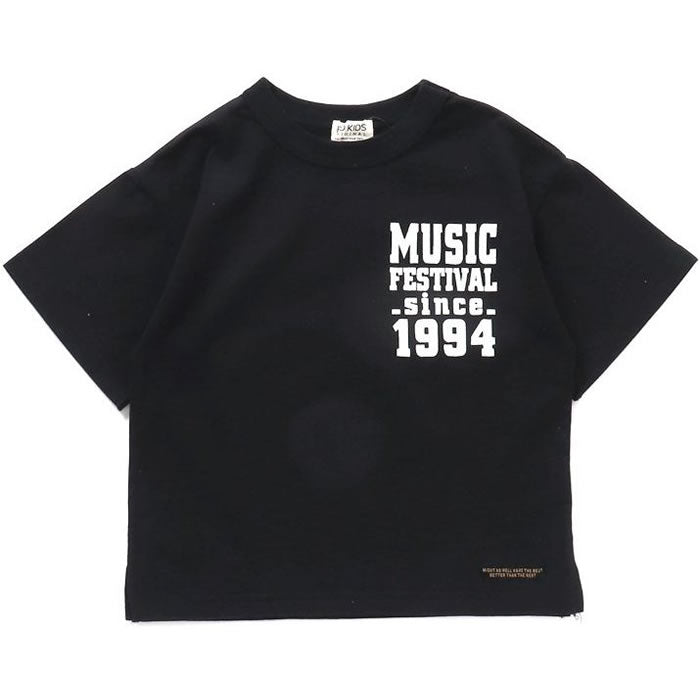 FOKIDS MUSIC FES Back Print T-shirt Water Repellent