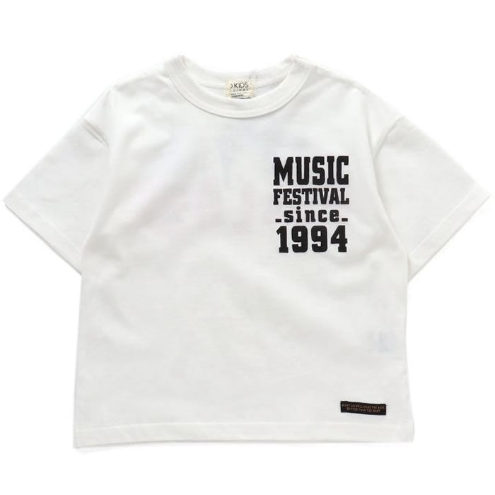 FOKIDS MUSIC FES Back Print T-shirt Water Repellent