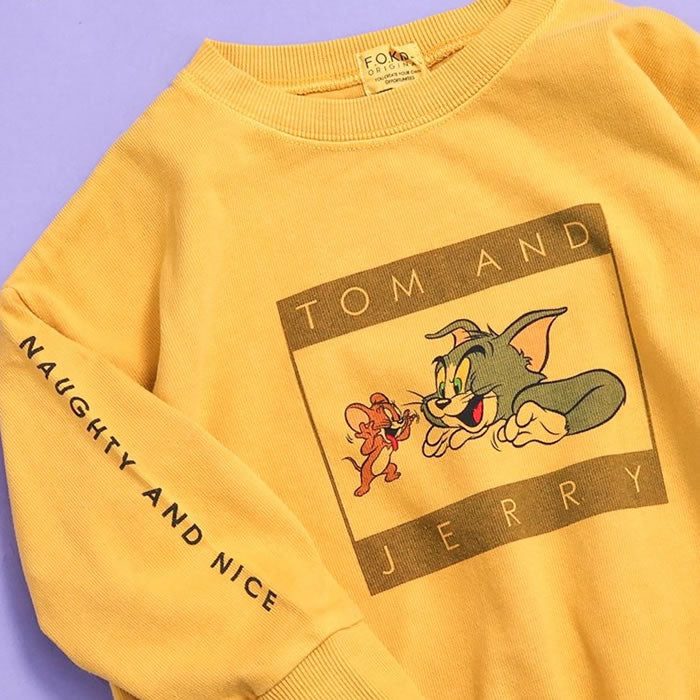FOKIDS Tom and Jerry collaboration long sleeve T-shirt
