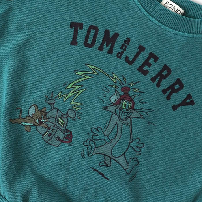 FOKID's Tom and Jerry collaboration colorful dye pullover