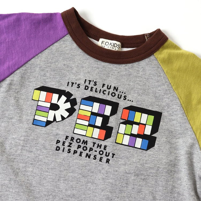 FOKIDS PEZ collaboration raglan long sleeve T-shirt