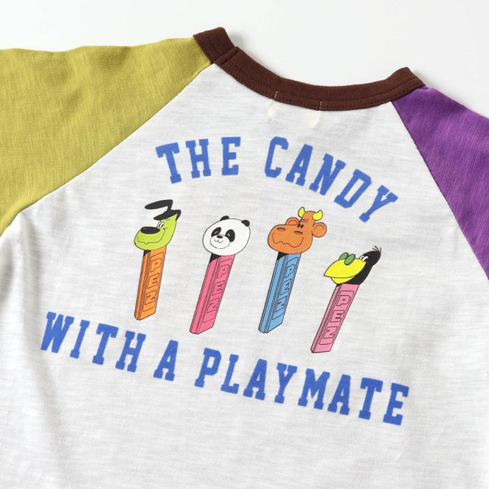 FOKIDS PEZ collaboration raglan long sleeve T-shirt