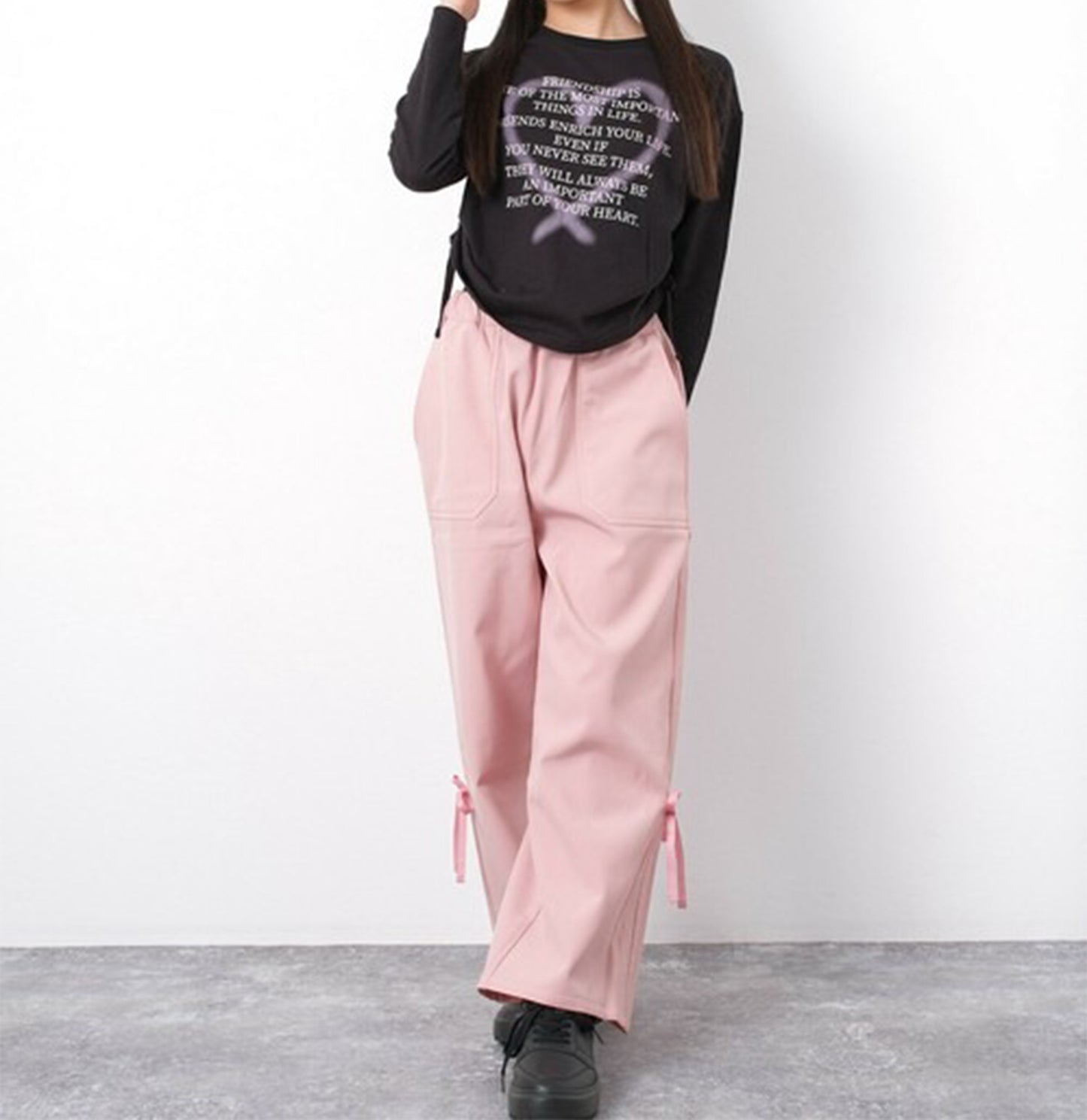 RiCO SUCRE Gathered Drawstring Bonded Pants