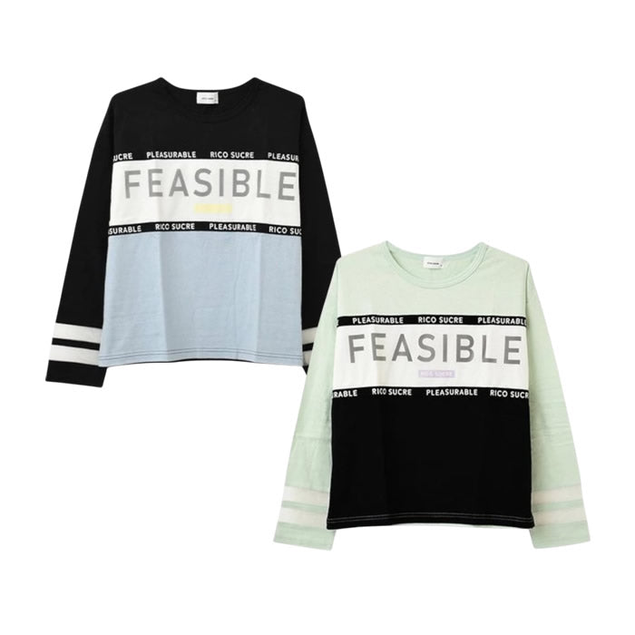 RiCO SUCRE Rico Sucre Mesh Blocking Long T-shirt