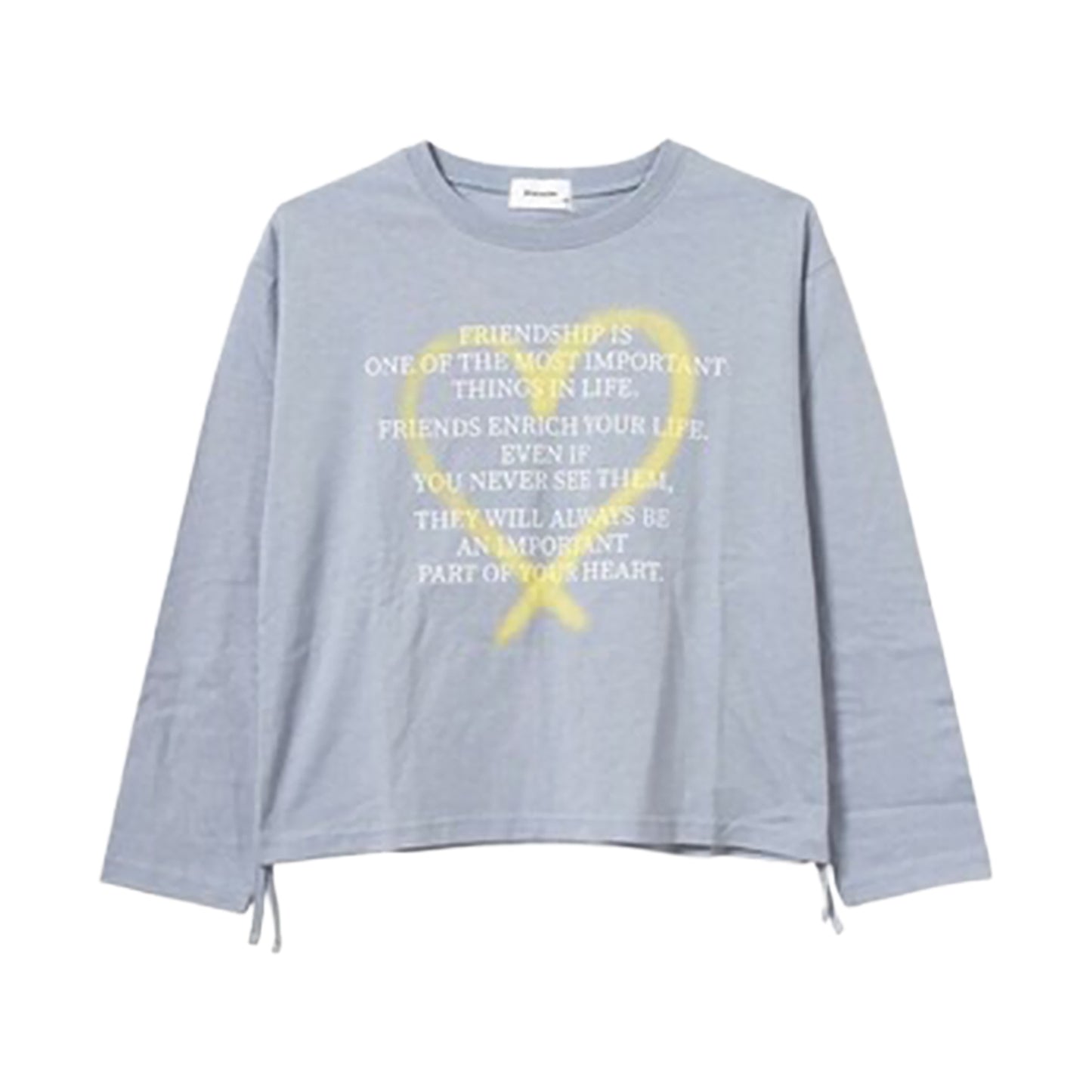 RiCO SUCRE Heart Shirring Long T-shirt
