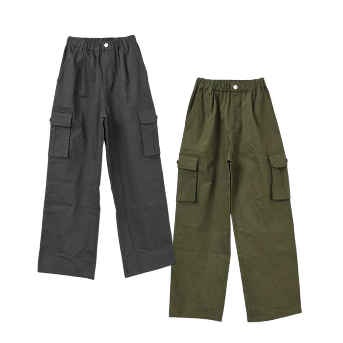 RAT EFFECT Wide Tuck Cargo Pants