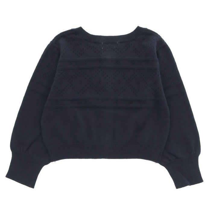 SERAPH Pearl Button Balloon Sleeve Cardigan
