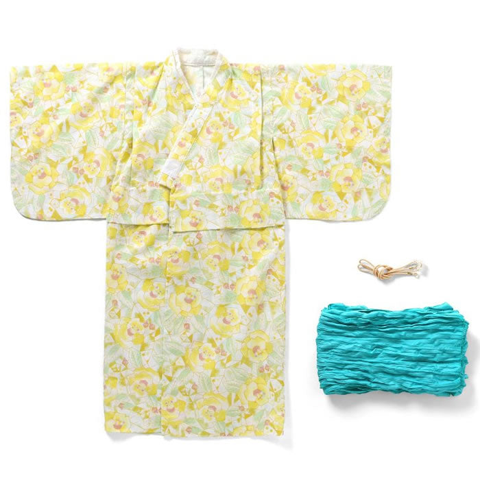 SERAPH Easy to wear large flower pattern yukata set