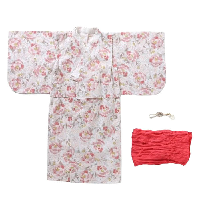 SERAPH Easy to wear large flower pattern yukata set