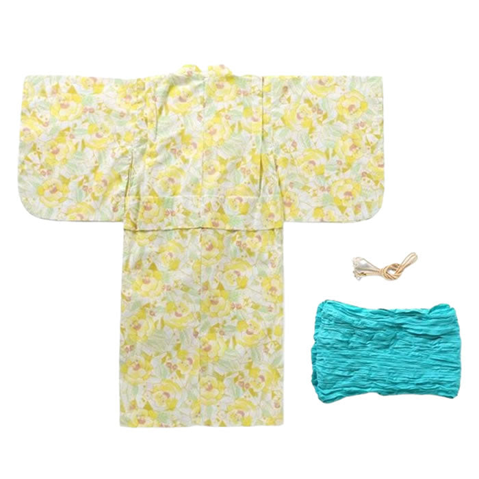 SERAPH Easy to wear large flower pattern yukata set
