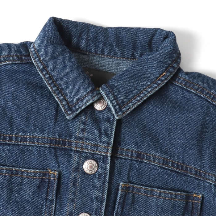 SERAPH puff sleeve denim jacket