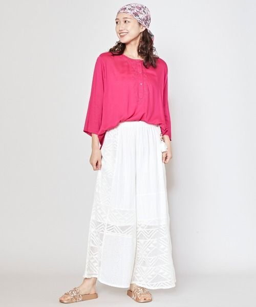 Amina/ids5127/レリーアパンツ/khaki チャイハネ CAYHANE