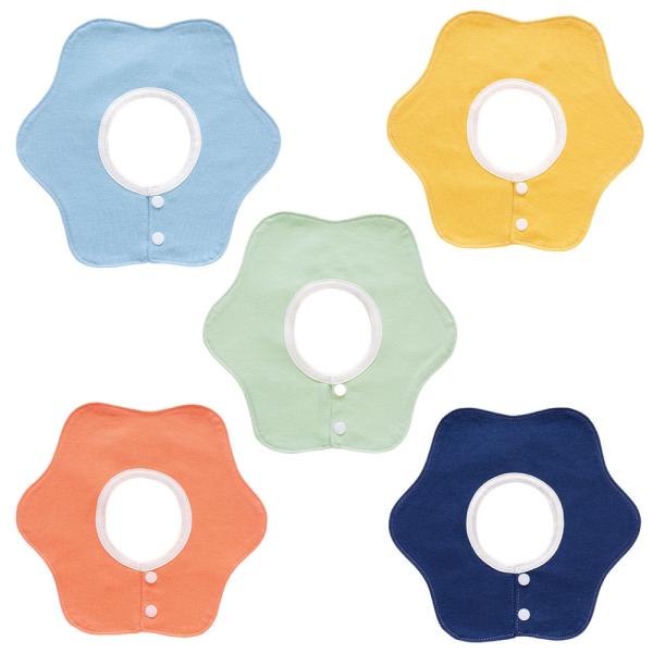 スタイ ビブ よだれかけ 赤ちゃん 防水 5枚セット 360度