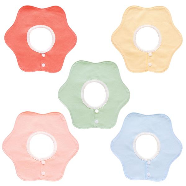 スタイ ビブ よだれかけ 赤ちゃん 防水 5枚セット 360度