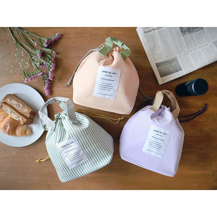 Drawstring cooler bag, lunch bag, waterproof, heat-insulating, cold-insulating, wired lunch tote, lunch bag, stylish, picnic, field trip, school, office, women, children, men