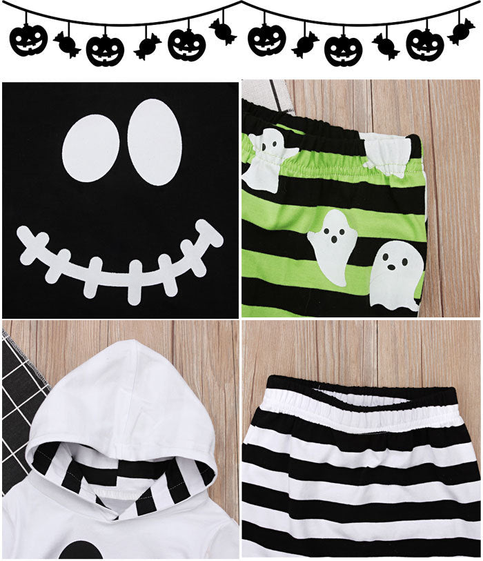 Long Sleeve Ghost Long T-Shirt Halloween Costume