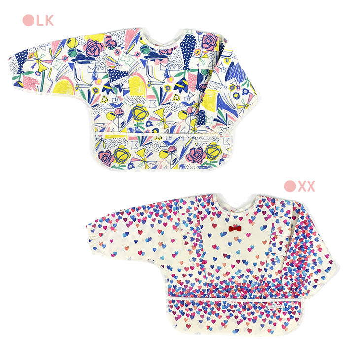 Ocean & Ground Long-sleeved meal apron for safe finger food!