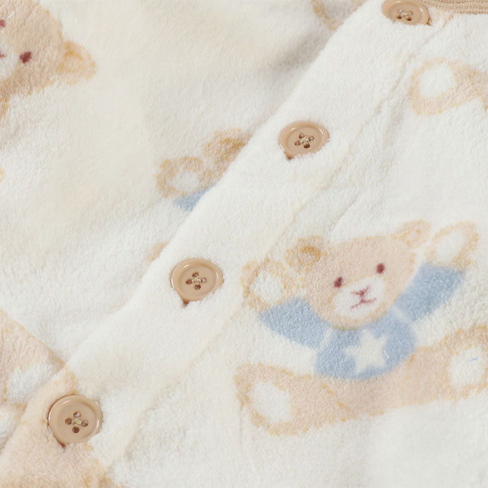 Kids fleece pajamas with belly band, 80, 90, 95 sizes