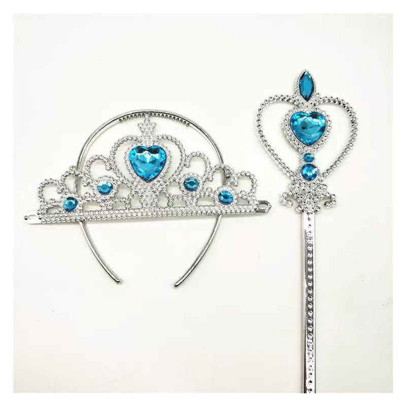 Children's costume tiara set accessories Disney princess Halloween cosplay costume dress kids baby girl costume