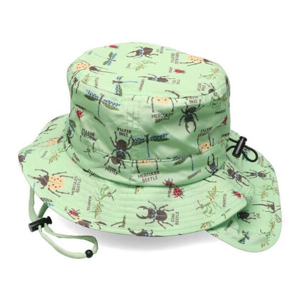 kid's foret Insect and dinosaur print water repellent hat