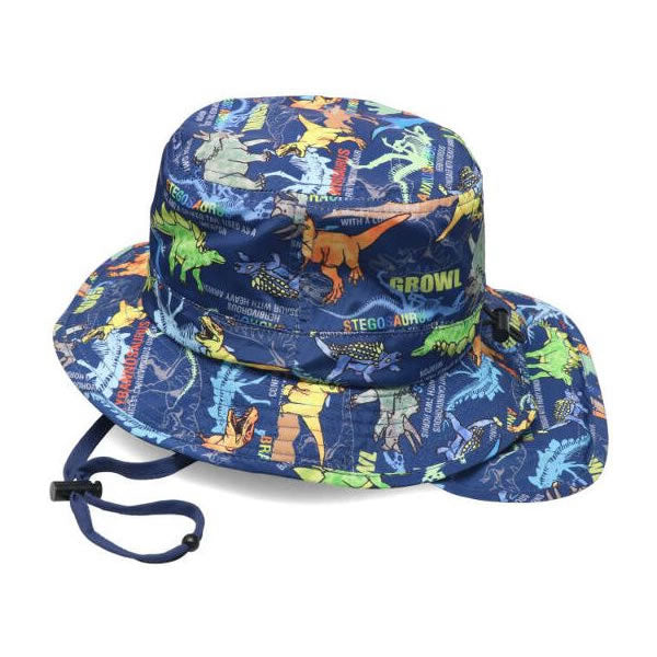 kid's foret Insect and dinosaur print water repellent hat