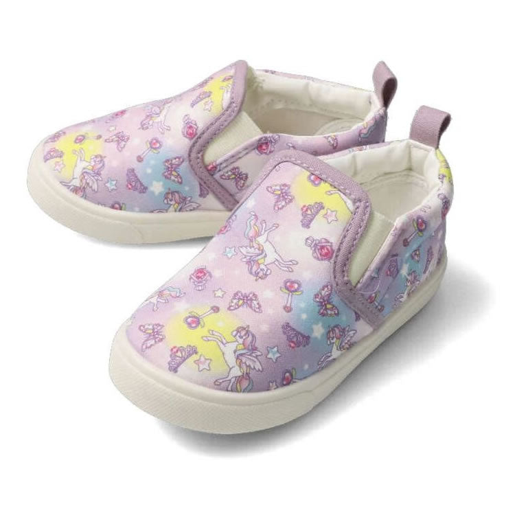 kid's foret all-over print slip-ons