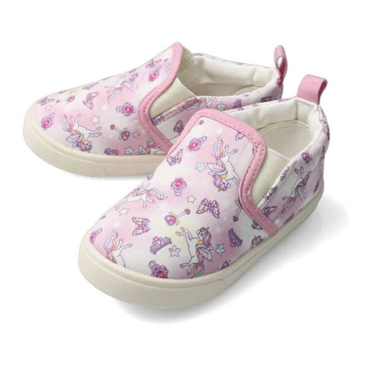 kid's foret all-over print slip-ons