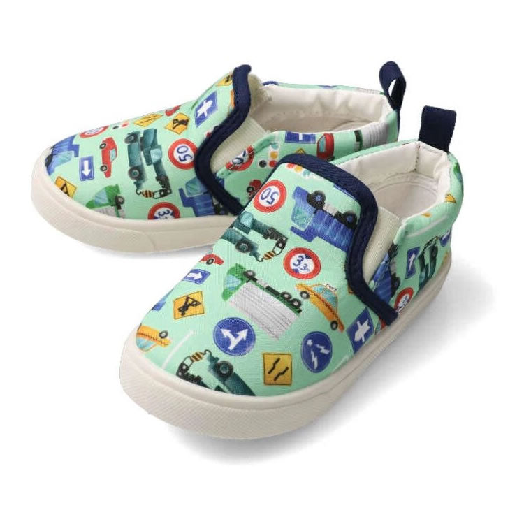 kid's foret all-over print slip-ons