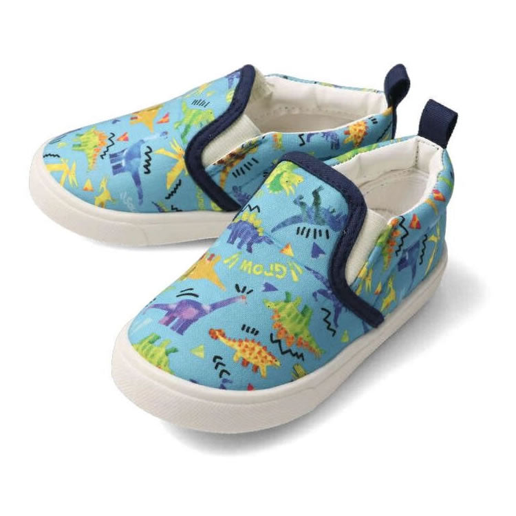 kid's foret all-over print slip-ons